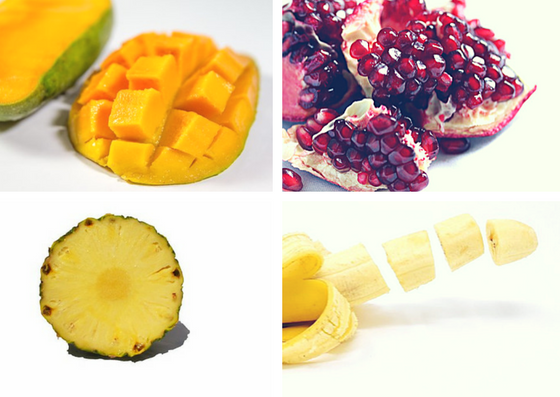 Photo fruits pour la recette