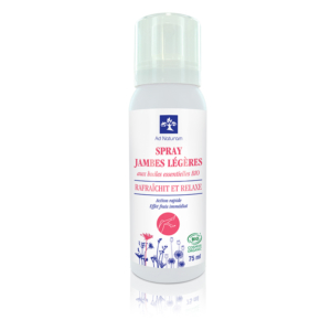 Spray jambes légères aux huiles essentielles BIO Ad Naturam, rafraîchit et relaxe pour une action rapide